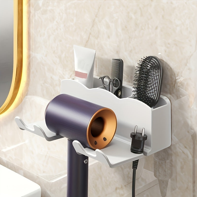 Wall-Mounted Hair Dryer Holder