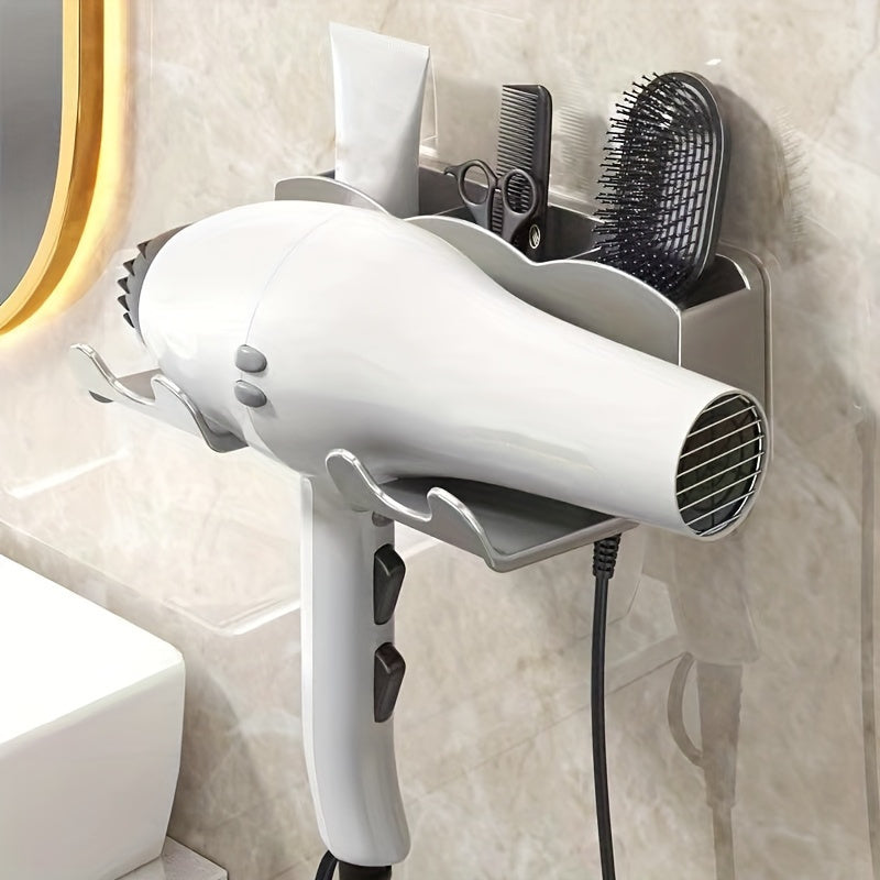 Wall-Mounted Hair Dryer Holder