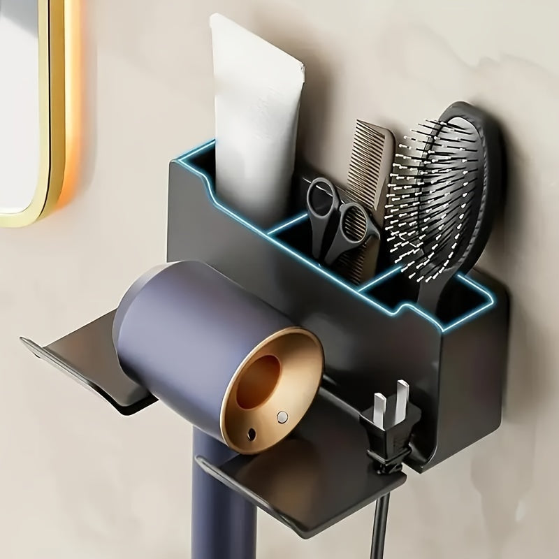 Wall-Mounted Hair Dryer Holder